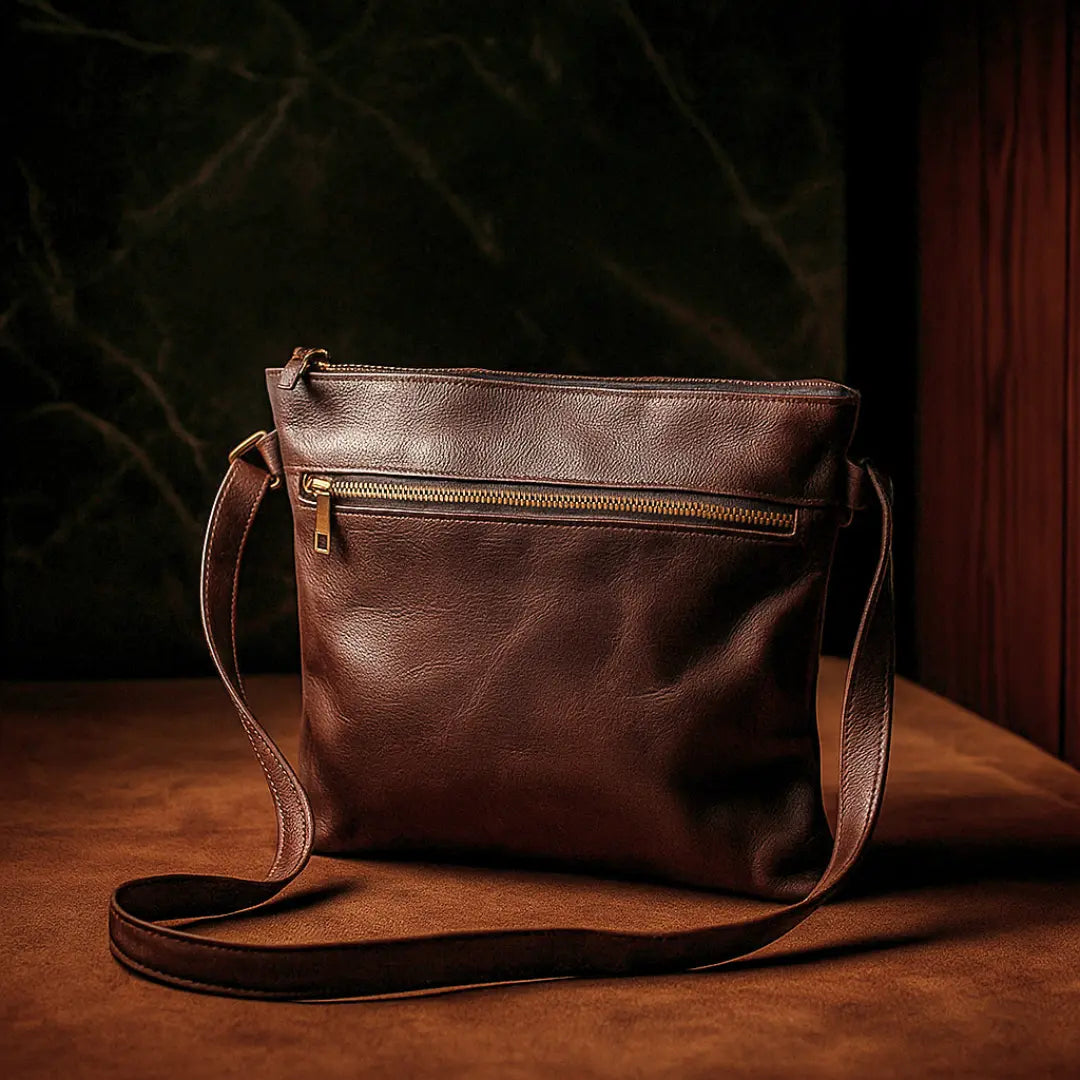 Brown Crossbody Leather Bag