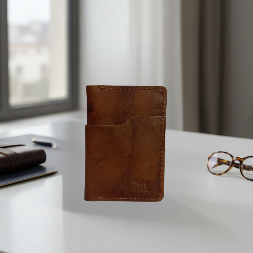 Rustic Brown Card Holder