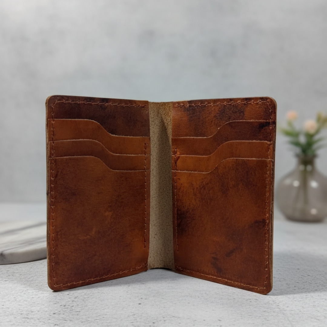 Rustic Brown Card Holder