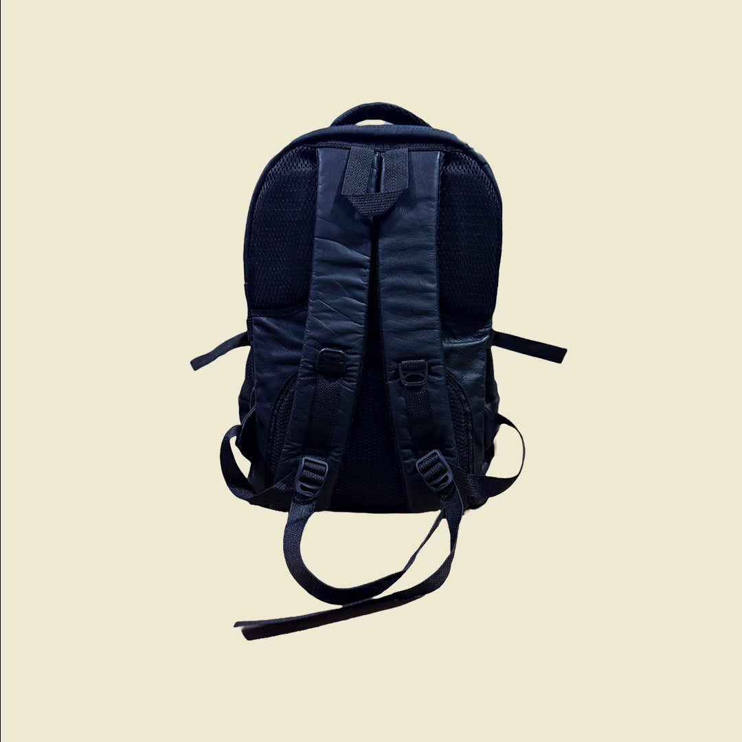 Black Leather Backpack