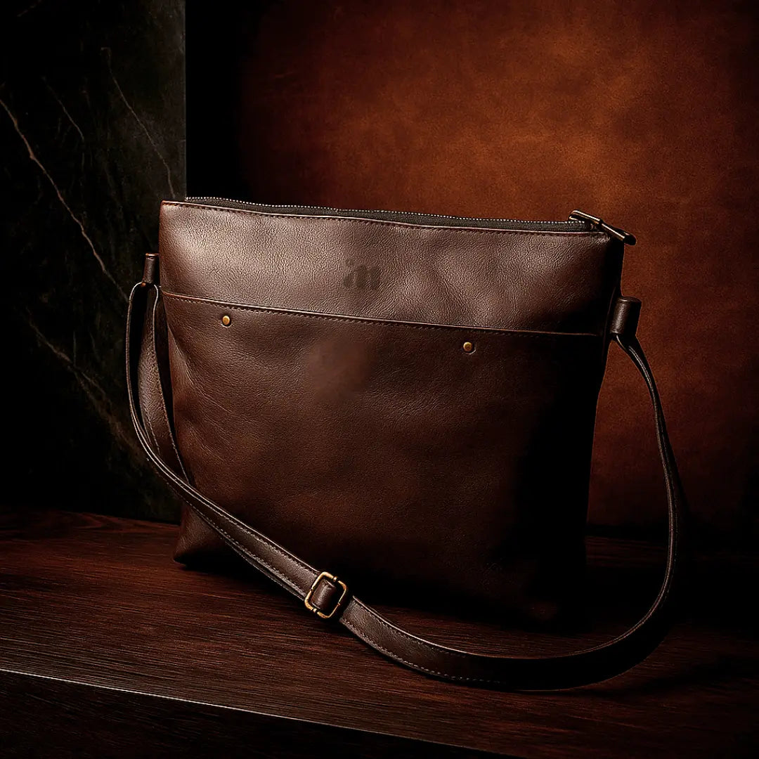 Brown Crossbody Leather Bag