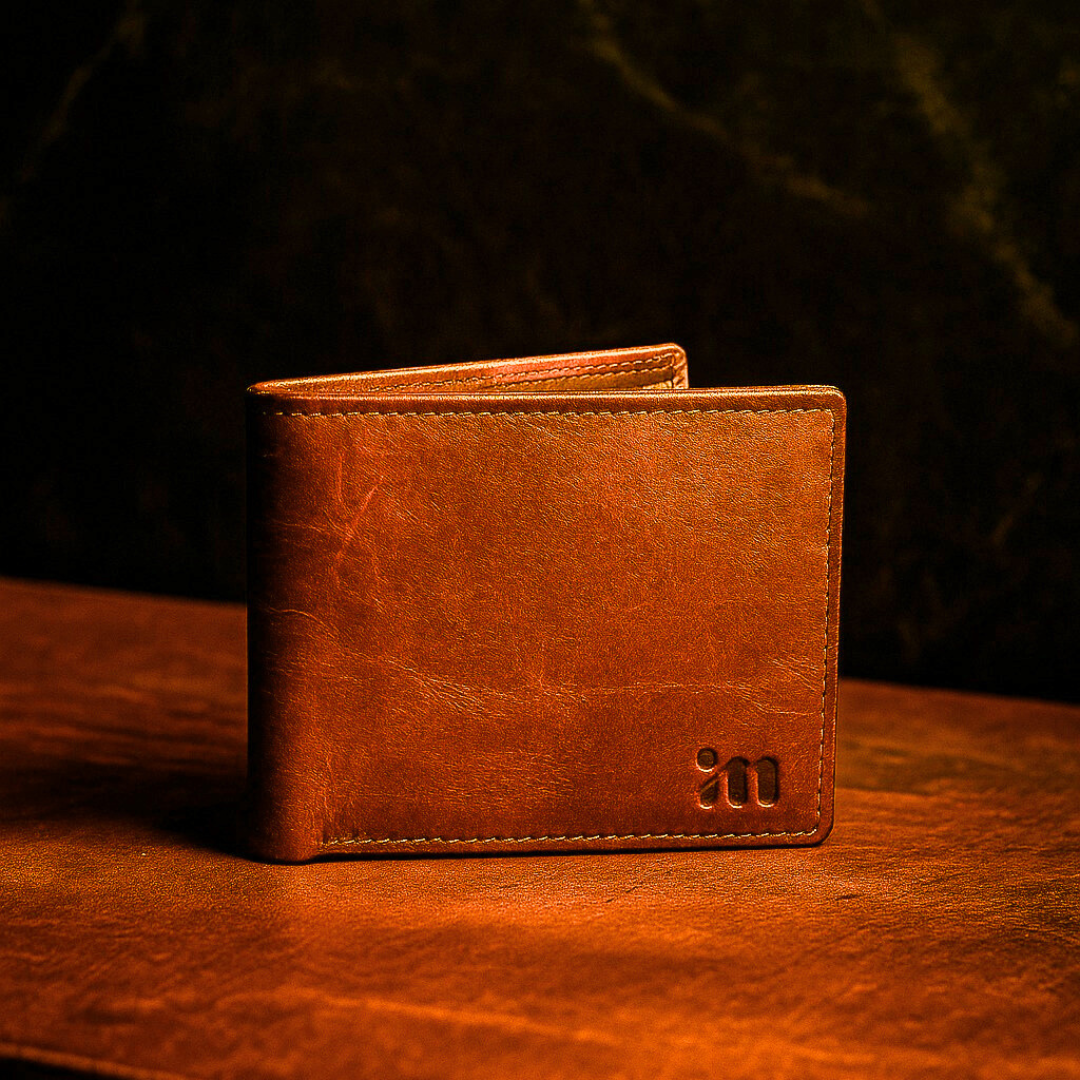 Tan Leather Wallet for Men