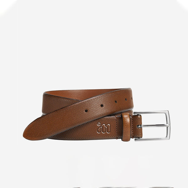 IM HERITAGE EMBOSSED LEATHER BELT