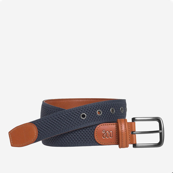IM NAVIGATOR BRAIDED BELT - NAVY & TAN