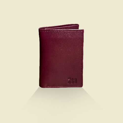 Men's Maroon Leather Wallet