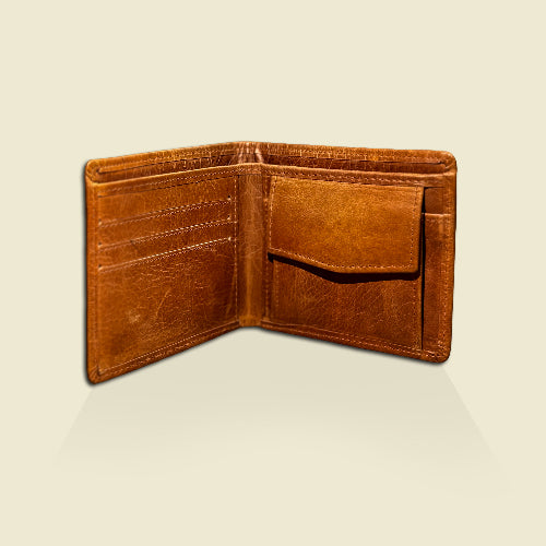 Tan Leather Wallet for Men