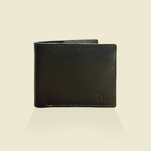 Classic Black Leather Wallet for Men